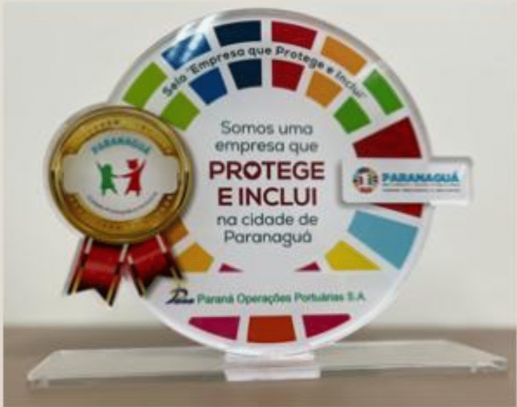 Selo Empresa que Protege e Inclui, da cidade de Paranaguá