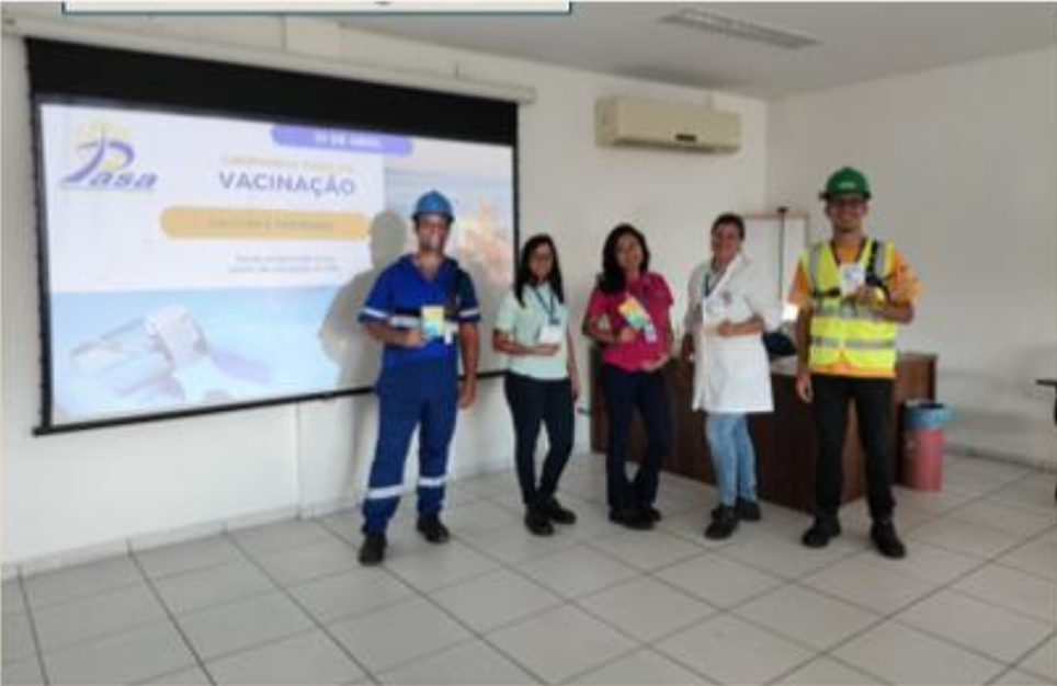 Campanha de vacinação realizada no terminal da PASA