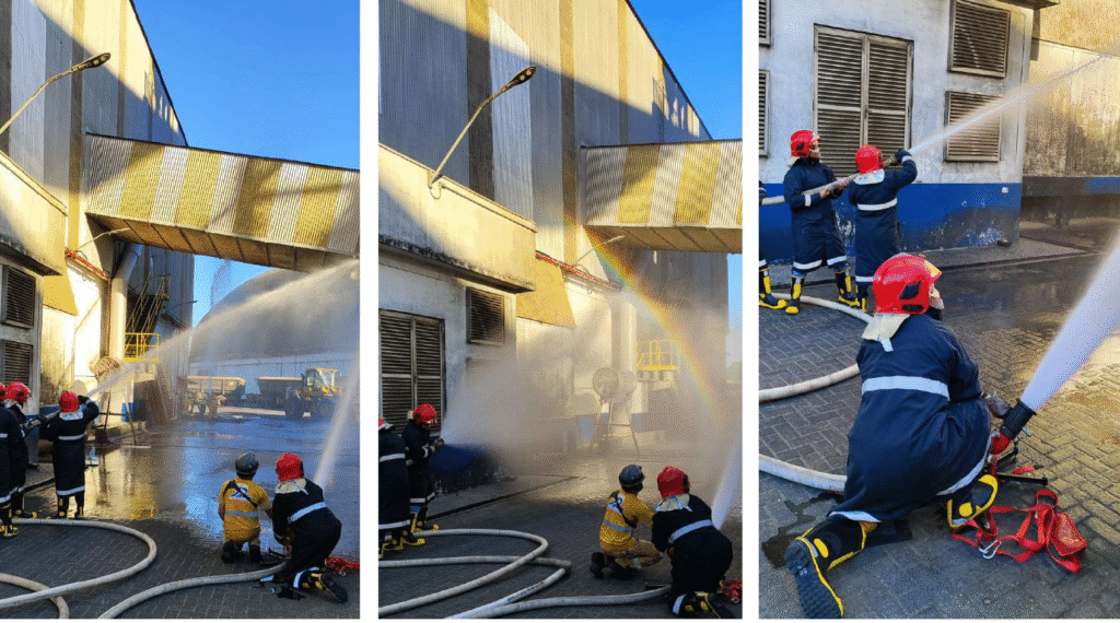 Treinamento da brigada de incêndio da PASA