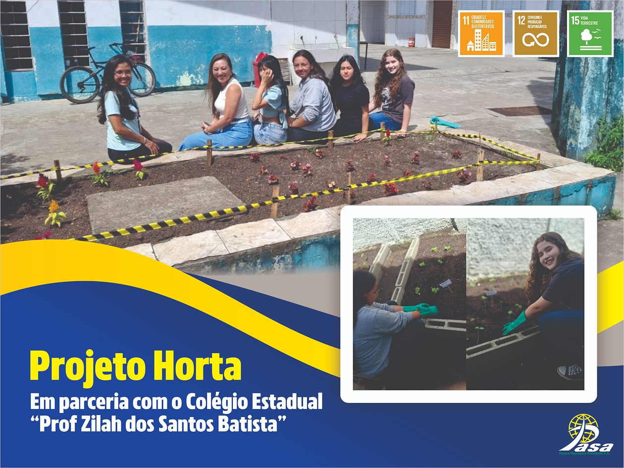 Peça do Projeto Horta em parceria com o Colégio Estadual Prof. Zilah dos Santos Batista