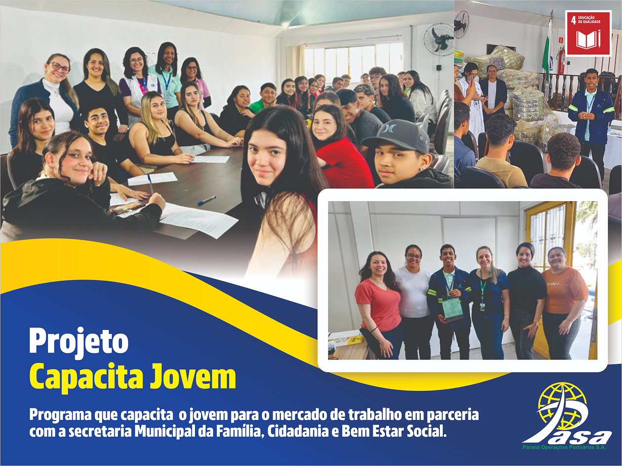 Peça sobre o Projeto Capacita Jovem apoiado pela PASA