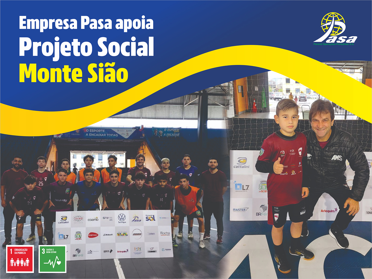 Peça sobre o apoio da PASA ao Projeto Social Monte Sião